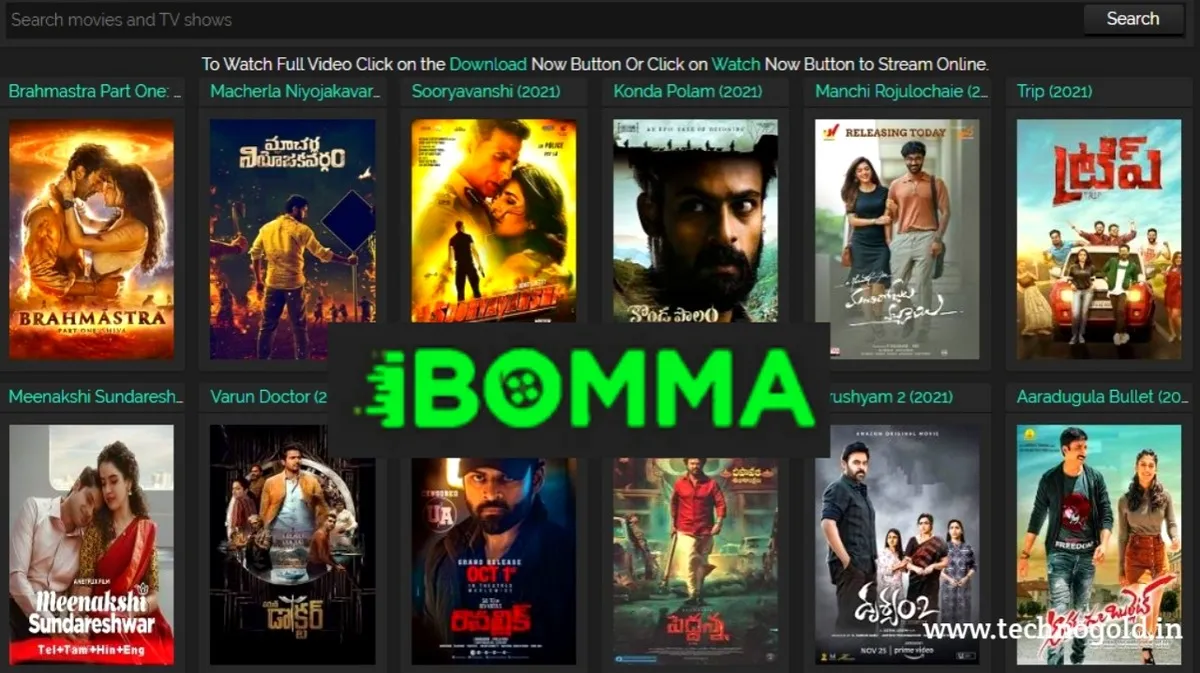 iBomma – Watch Free Tamil and Telugu Movies Online